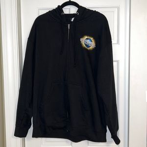 Universal Studios Orlando resort black zip up hoodie